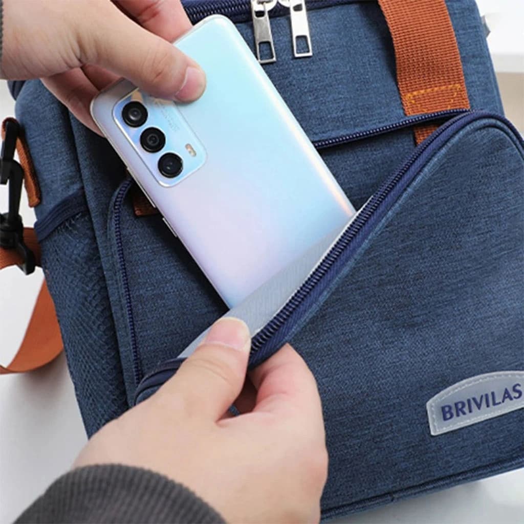 Sacs à lunch croisés à double couche de grande capacité – حقيبة حفظ الطعام